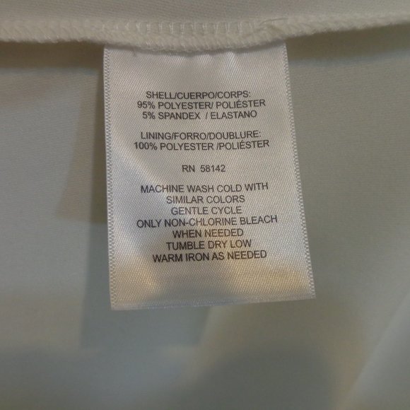 LONDON TIMES WOMAN Black/White Ruched Side Stretch Half Sleeve Dress Sz 2x NWT - Picture 6 of 7